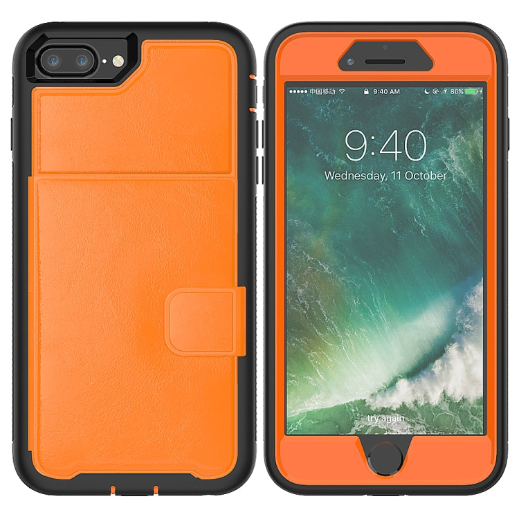 Leather Protective Case with Holder & Card Slot For iPhone SE 2020 & 8 & 7