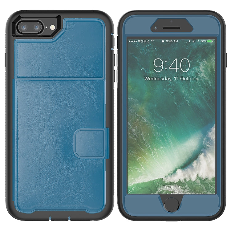 For iPhone XS Max Leather Protective Case with Holder & Card Slot