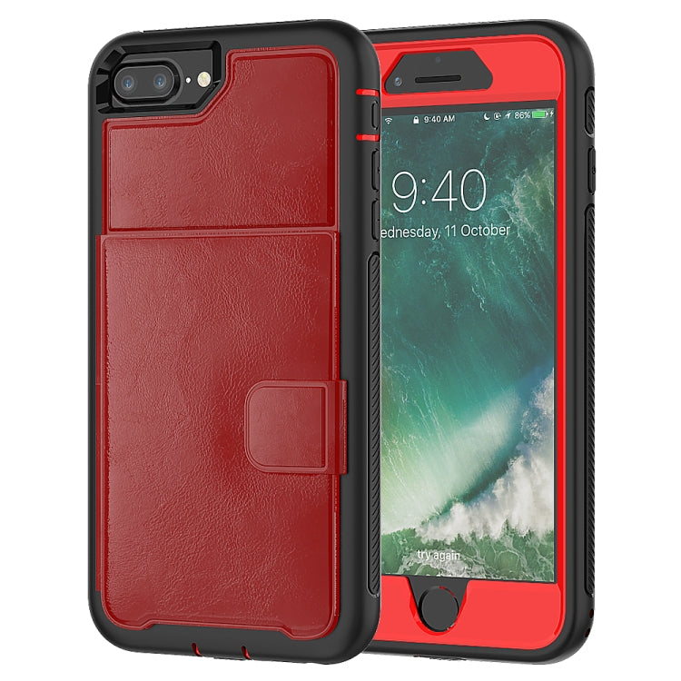 Leather Protective Case with Holder & Card Slot For iPhone 6 Plus & 6s Plus