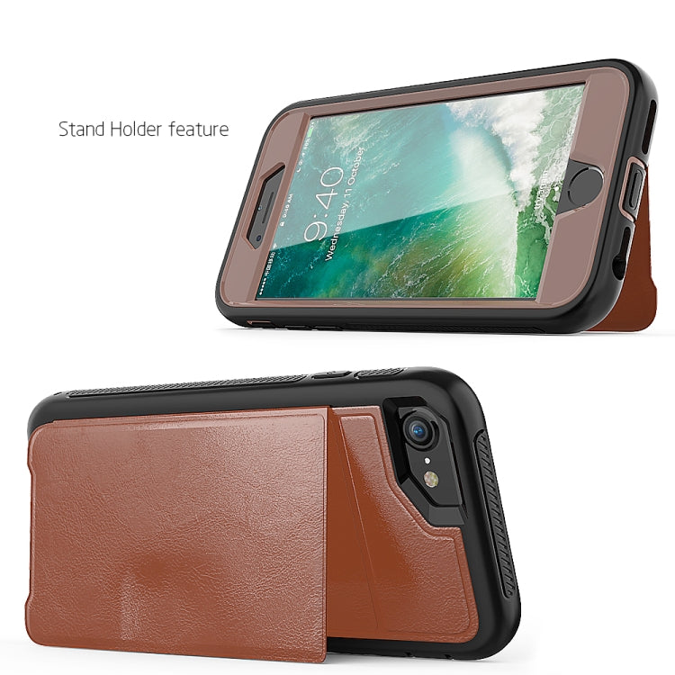 Leather Protective Case with Holder & Card Slot For iPhone 6 & 6s