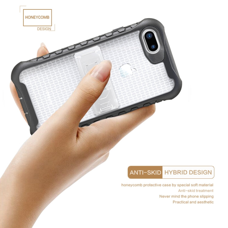 For iPhone SE 2020 & 8 & 7 Football Pattern Silicone Case with Holder