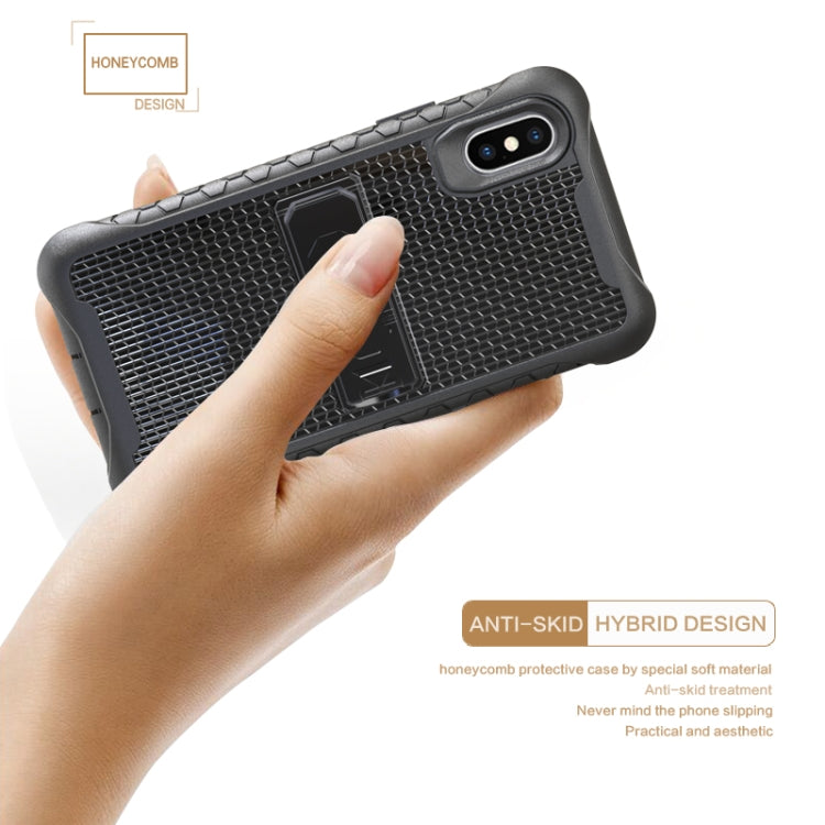 For iPhone 6 & 6s Football Pattern Silicone Case with Holder