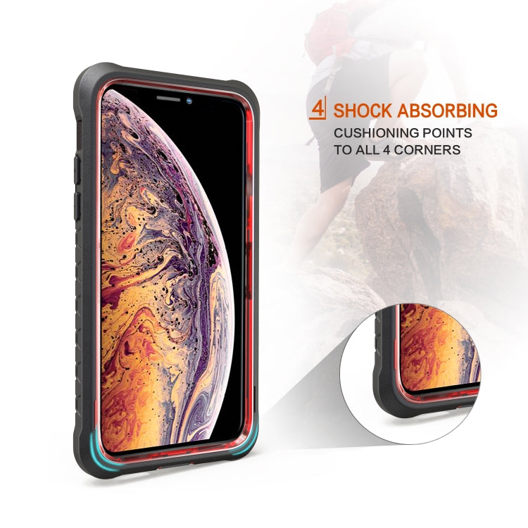 For iPhone XR Football Pattern Silicone Case with Holder