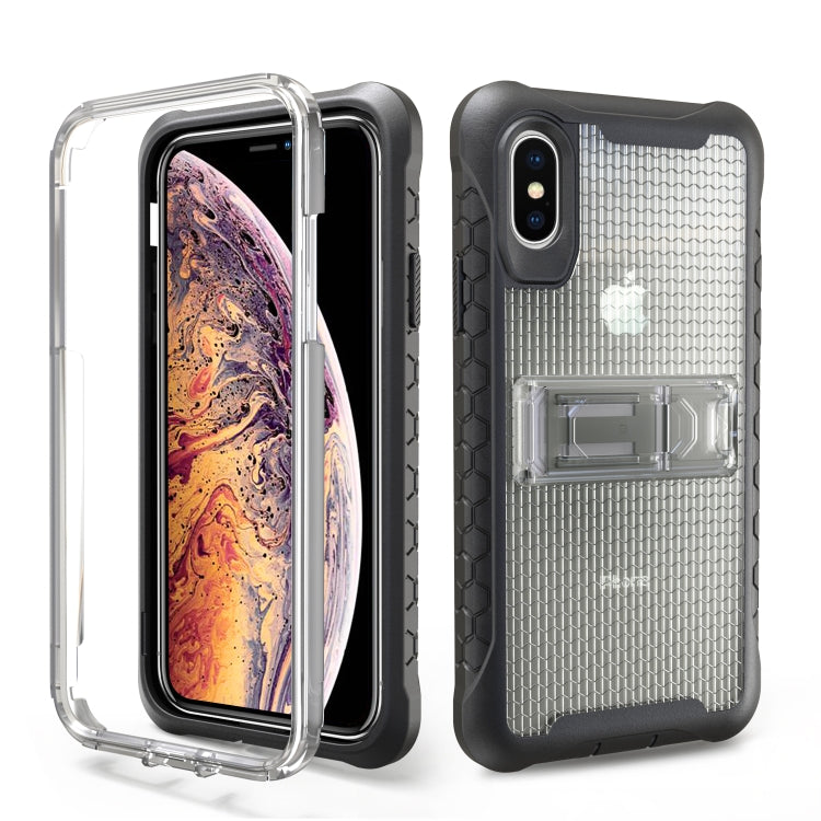 Football Pattern Silicone Case with Holder for Galaxy S9 Plus