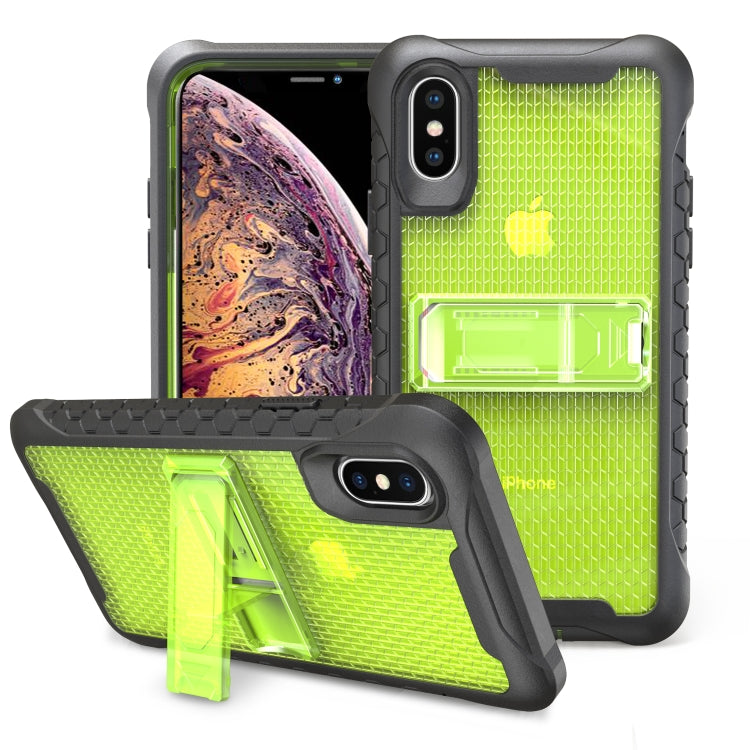 Football Pattern Silicone Case with Holder for Galaxy S9 Plus