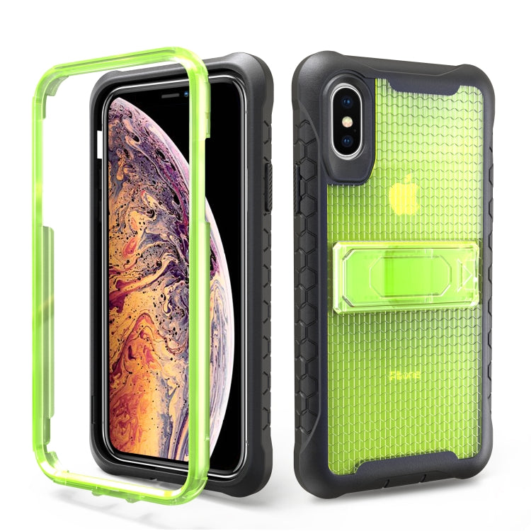 Football Pattern Silicone Case with Holder for Galaxy S9 Plus