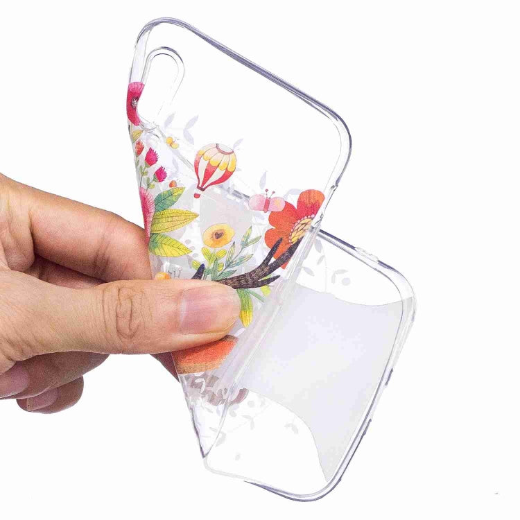 For iPhone X / XS Painted TPU Protective Case
