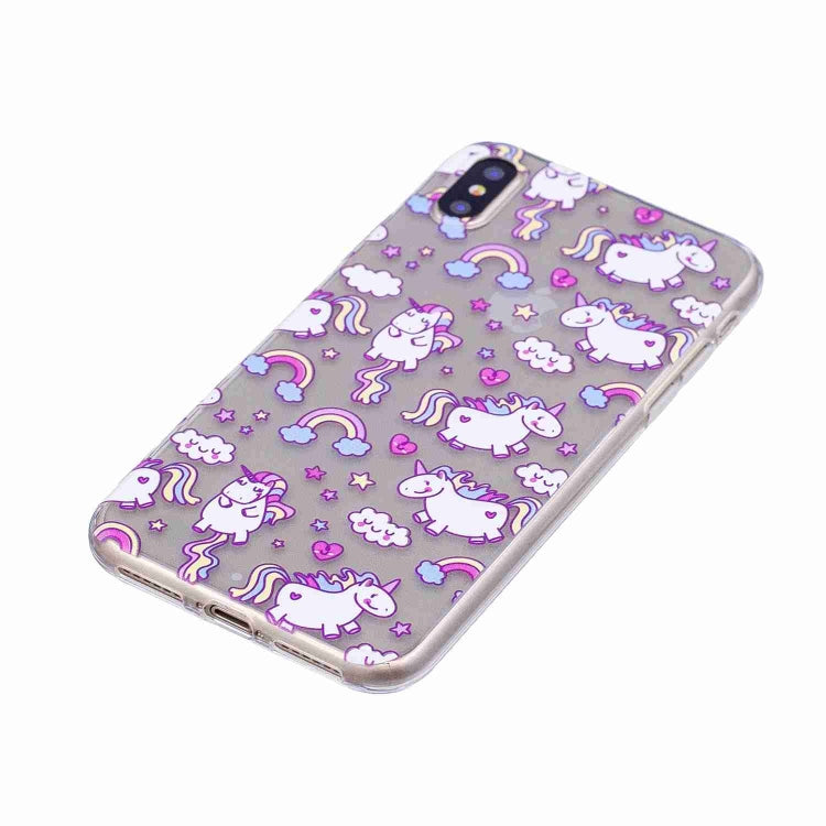 For iPhone X / XS Painted TPU Protective Case