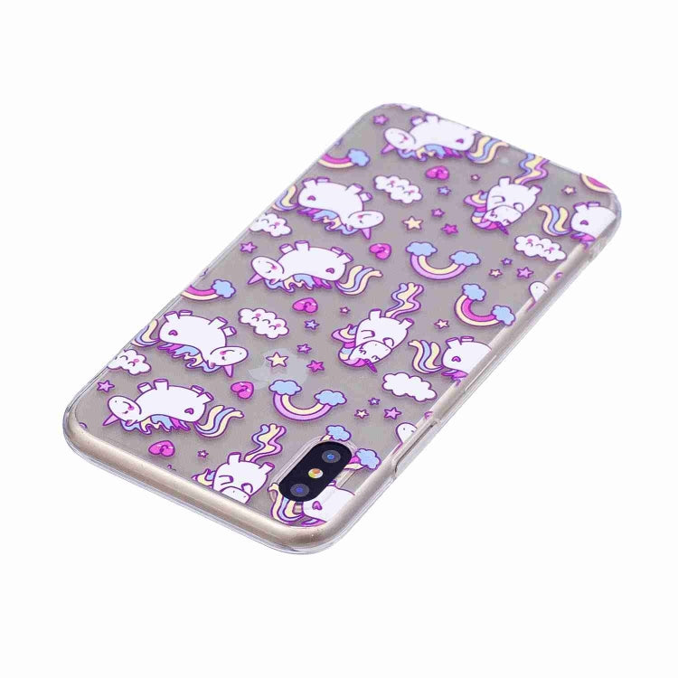 For iPhone X / XS Painted TPU Protective Case