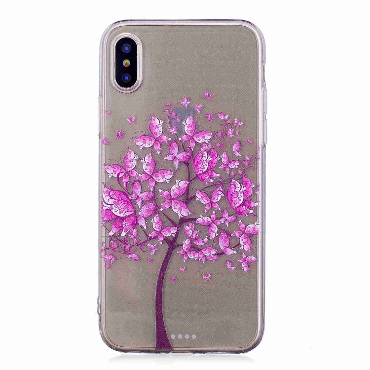 For iPhone X / XS Painted TPU Protective Case
