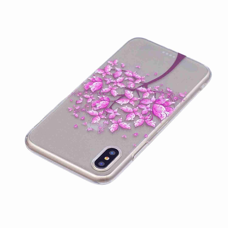 For iPhone X / XS Painted TPU Protective Case