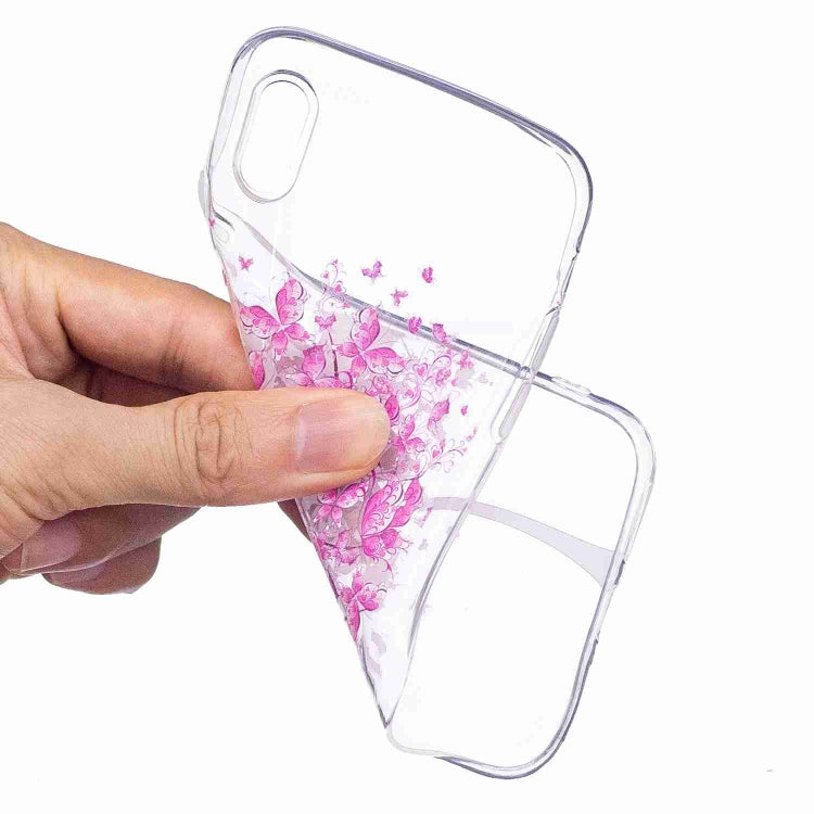 For iPhone X / XS Painted TPU Protective Case