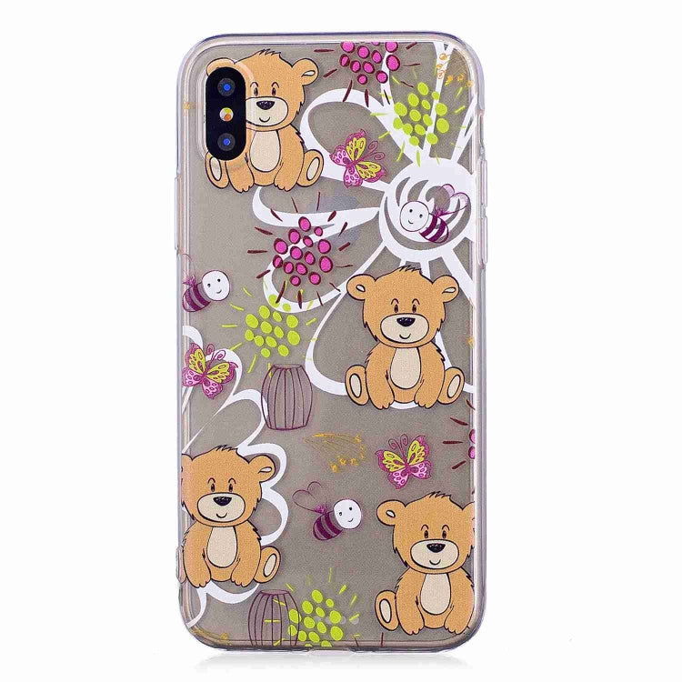 For iPhone X / XS Painted TPU Protective Case