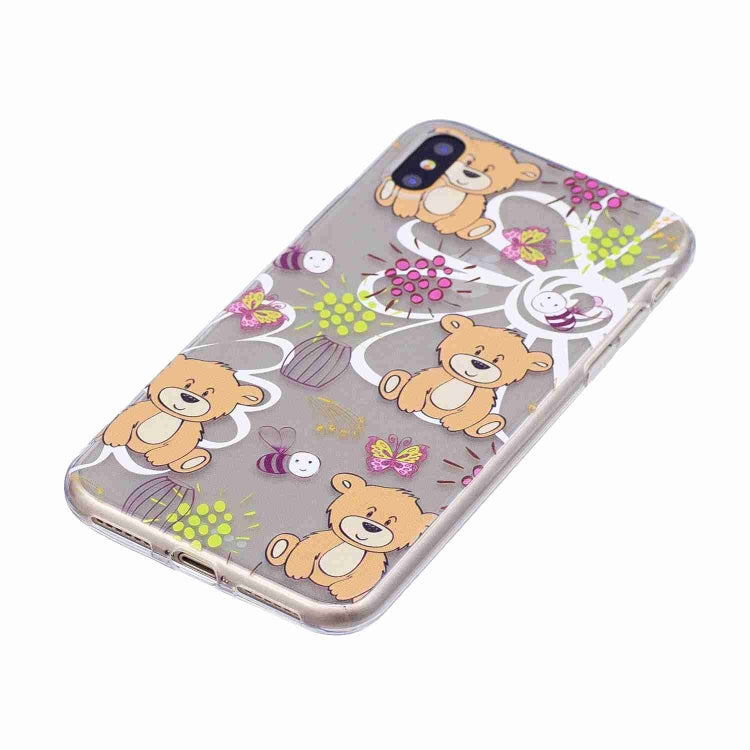 For iPhone X / XS Painted TPU Protective Case