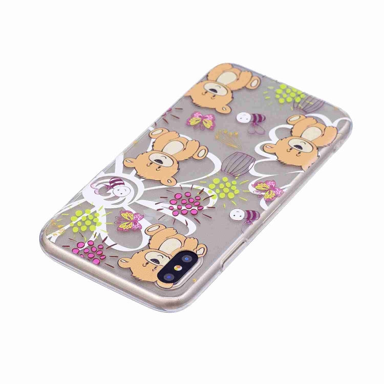 For iPhone X / XS Painted TPU Protective Case