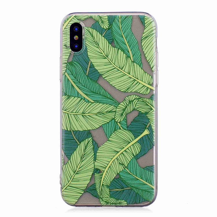 For iPhone X / XS Painted TPU Protective Case