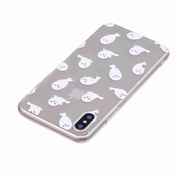 For iPhone X / XS Painted TPU Protective Case
