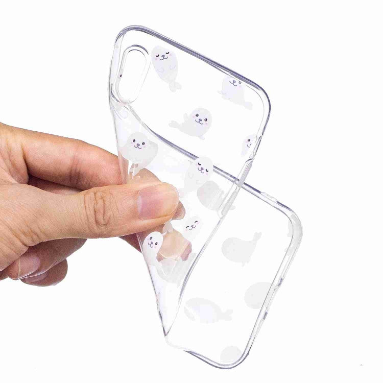 For iPhone X / XS Painted TPU Protective Case