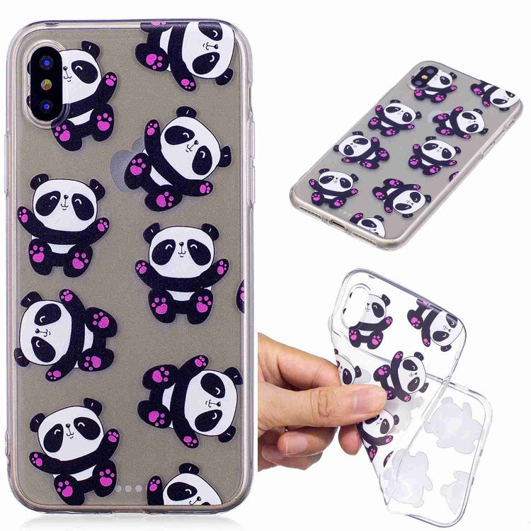 For iPhone X / XS Painted TPU Protective Case