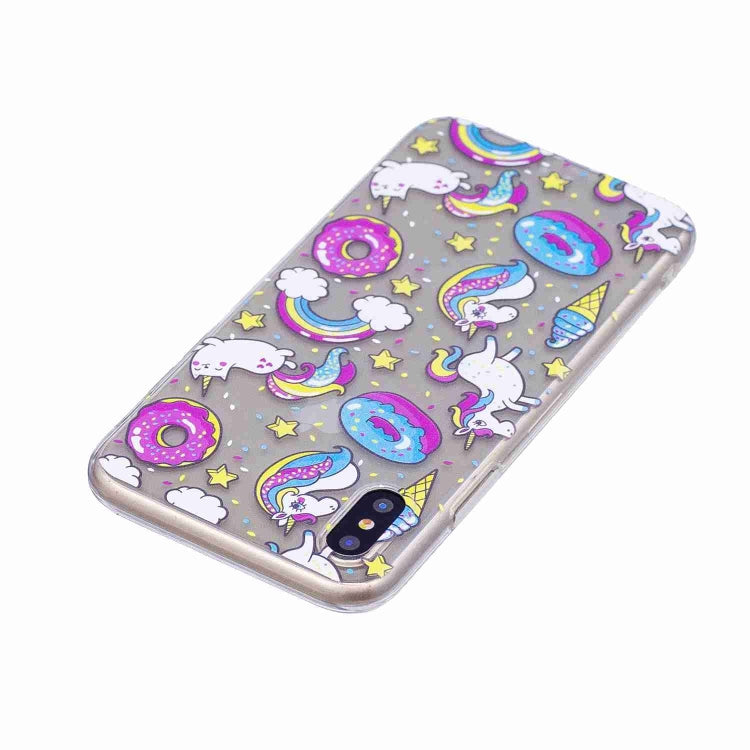 For iPhone X / XS Painted TPU Protective Case