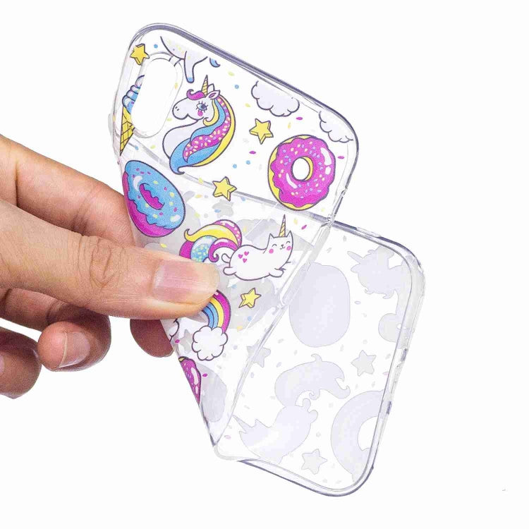 For iPhone X / XS Painted TPU Protective Case