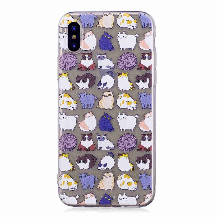 For iPhone X / XS Painted TPU Protective Case