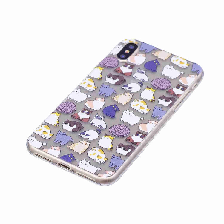 For iPhone X / XS Painted TPU Protective Case