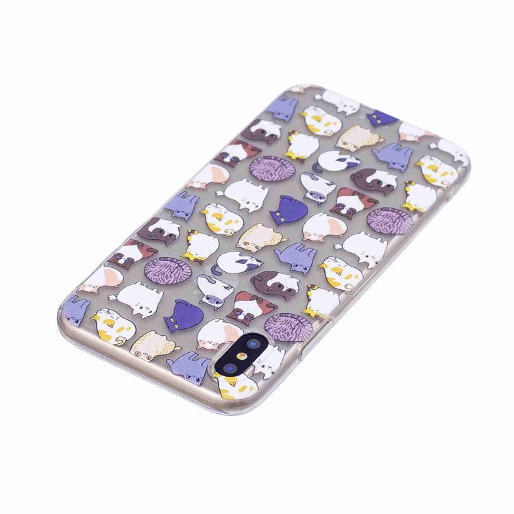 For iPhone X / XS Painted TPU Protective Case