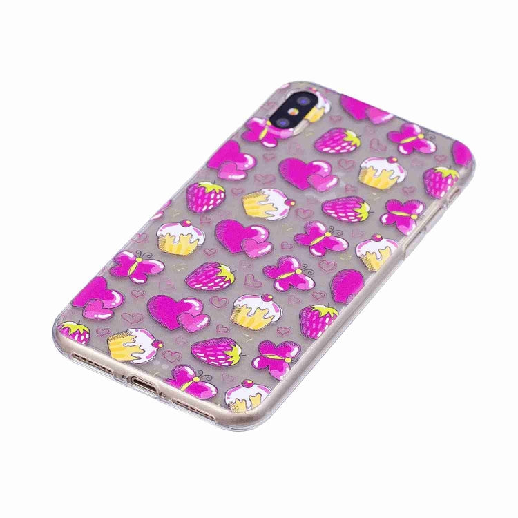 For iPhone X / XS Painted TPU Protective Case