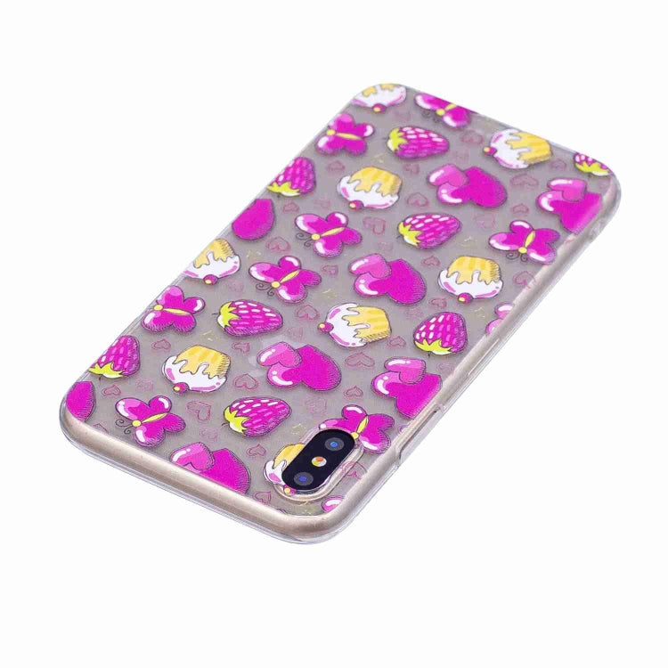 For iPhone X / XS Painted TPU Protective Case