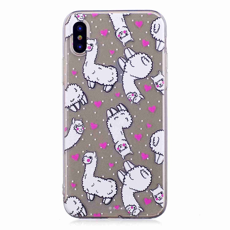 For iPhone X / XS Painted TPU Protective Case