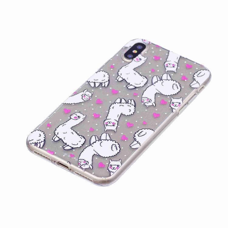 For iPhone X / XS Painted TPU Protective Case