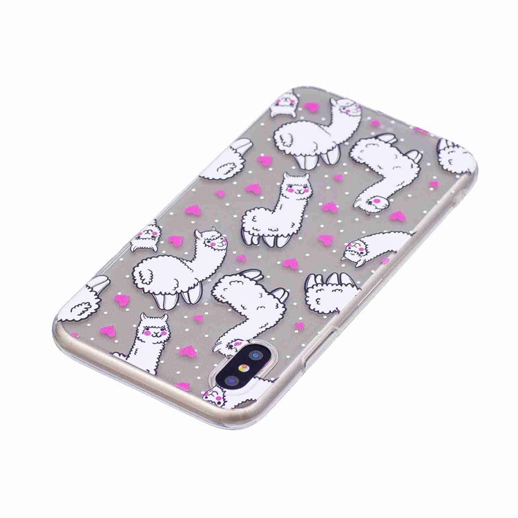 For iPhone X / XS Painted TPU Protective Case