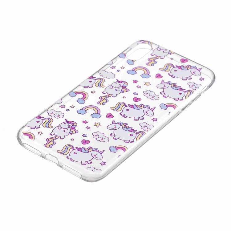 For iPhone XS Max Painted TPU Protective Case