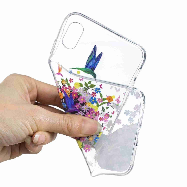 For iPhone XS Max Painted TPU Protective Case