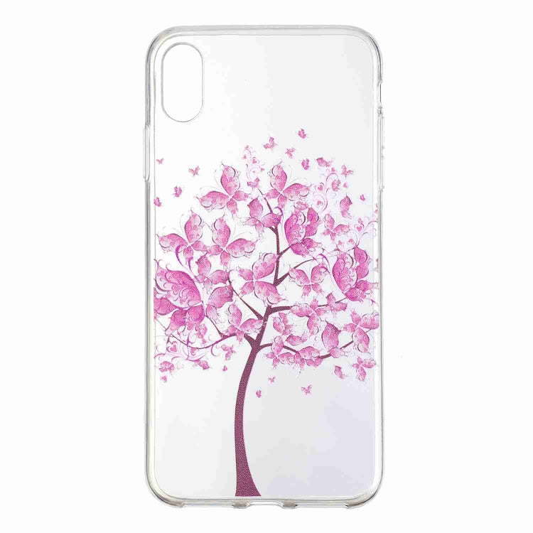 For iPhone XS Max Painted TPU Protective Case