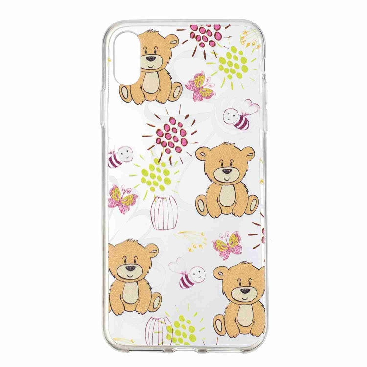 For iPhone XS Max Painted TPU Protective Case