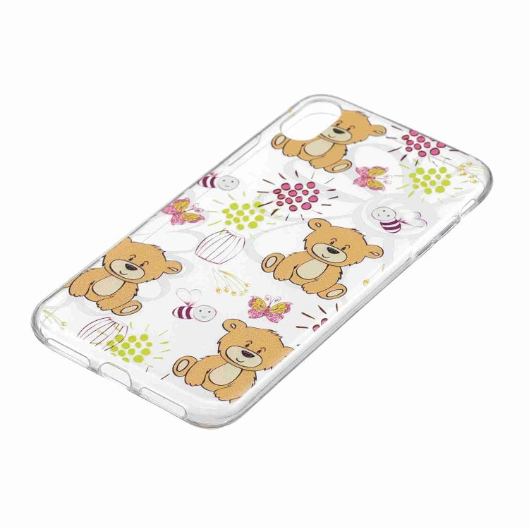 For iPhone XS Max Painted TPU Protective Case