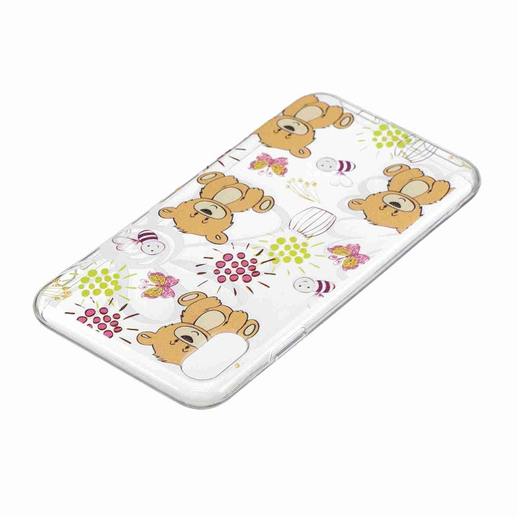 For iPhone XS Max Painted TPU Protective Case