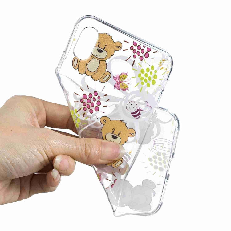 For iPhone XS Max Painted TPU Protective Case