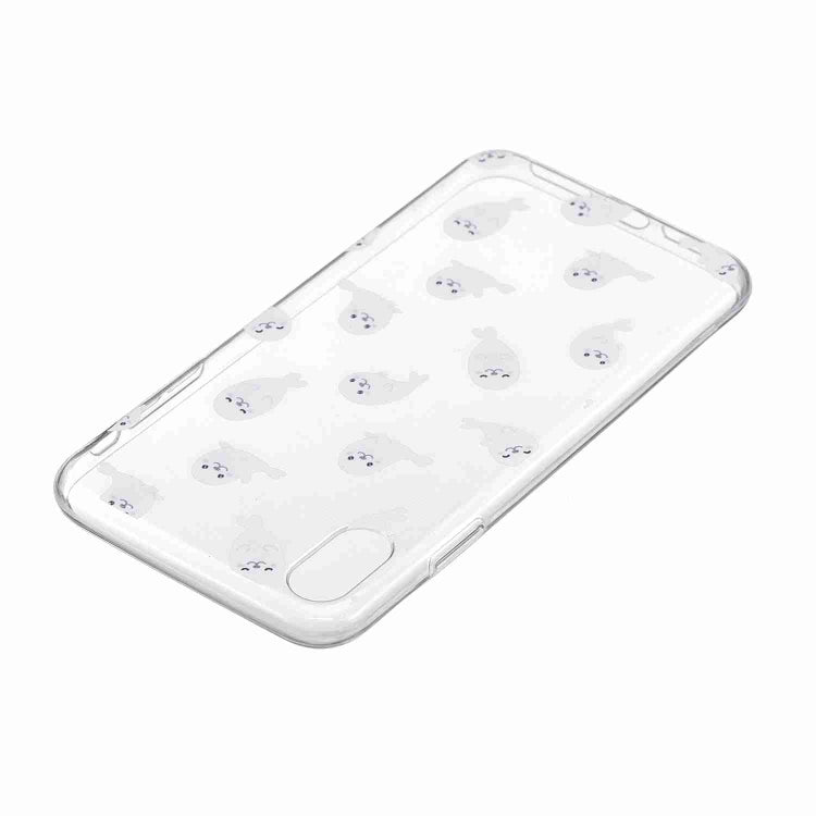 For iPhone XS Max Painted TPU Protective Case