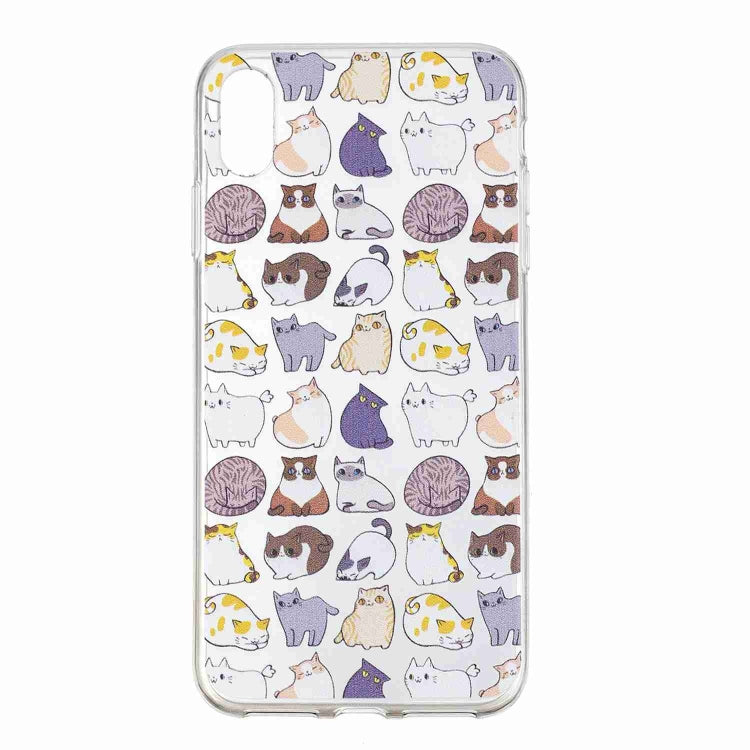 For iPhone XS Max Painted TPU Protective Case