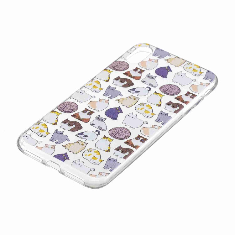 For iPhone XS Max Painted TPU Protective Case