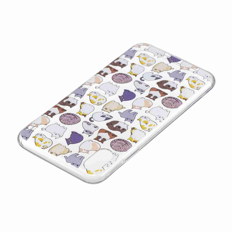 For iPhone XS Max Painted TPU Protective Case