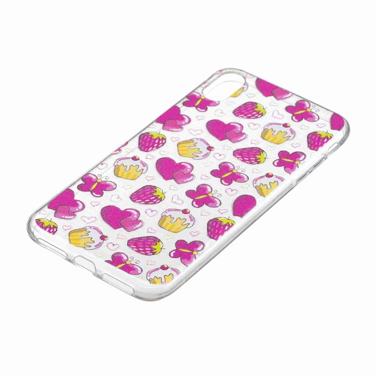 For iPhone XS Max Painted TPU Protective Case