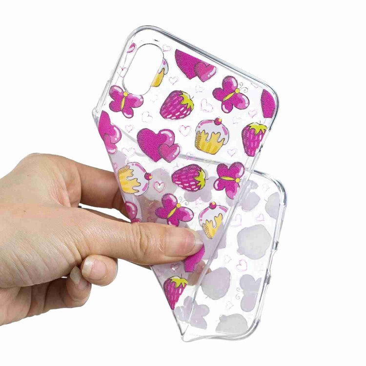 For iPhone XS Max Painted TPU Protective Case