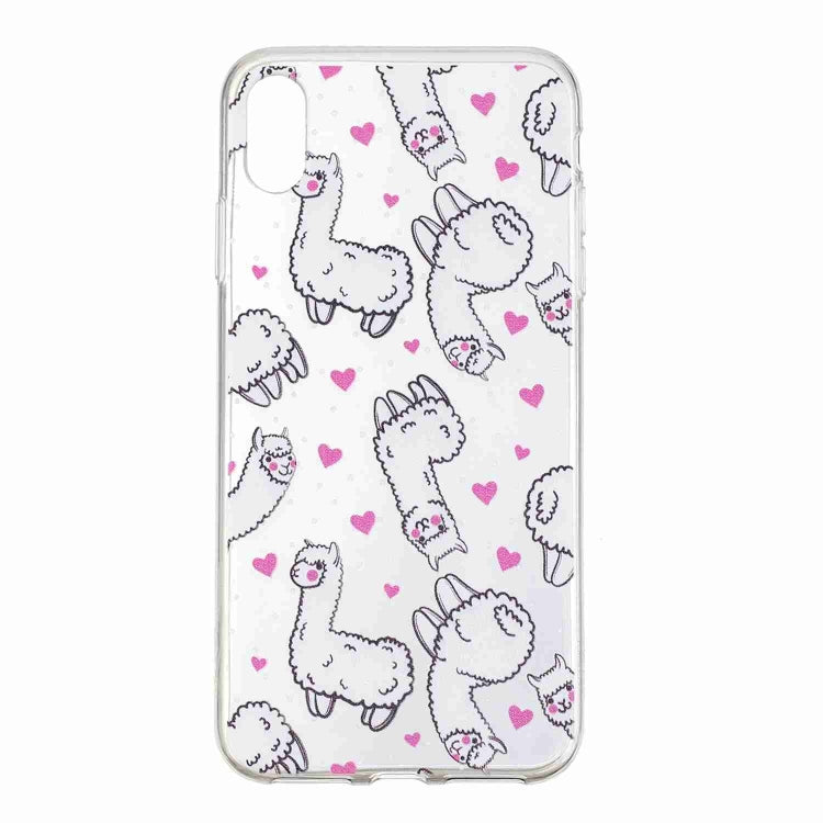 For iPhone XS Max Painted TPU Protective Case