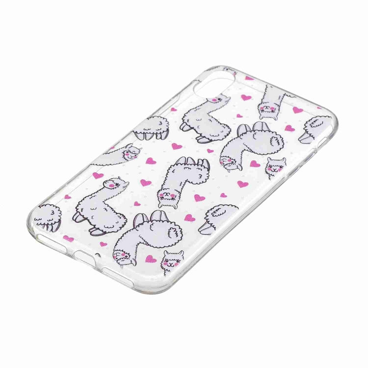 For iPhone XS Max Painted TPU Protective Case