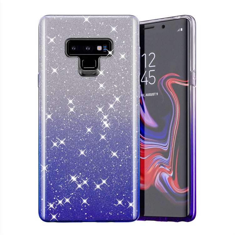 For iPhone XR Gradual Shining Flash Sequins Glitter TPU+PC Protective Case