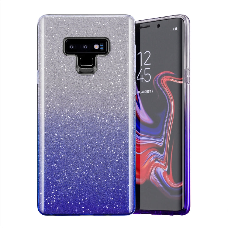 Gradual Shining Flash Sequins Glitter TPU+PC Protective Case For Galaxy S9